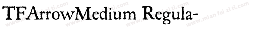 TFArrowMedium Regula字体转换